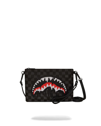 Sprayground  Pochette Dripping Shark In Paris nera