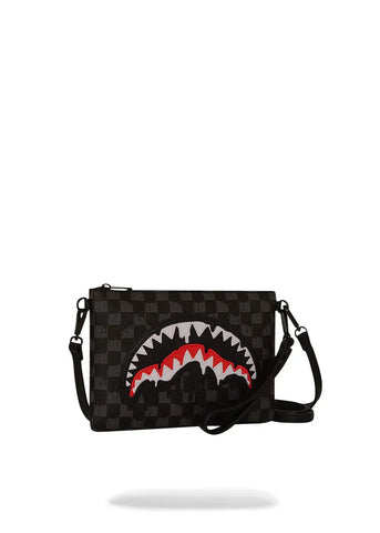 Sprayground  Pochette Dripping Shark In Paris nera