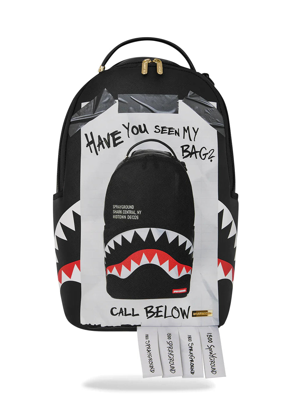 Sprayground Zaino Unisex Missing Bag Flyer nero