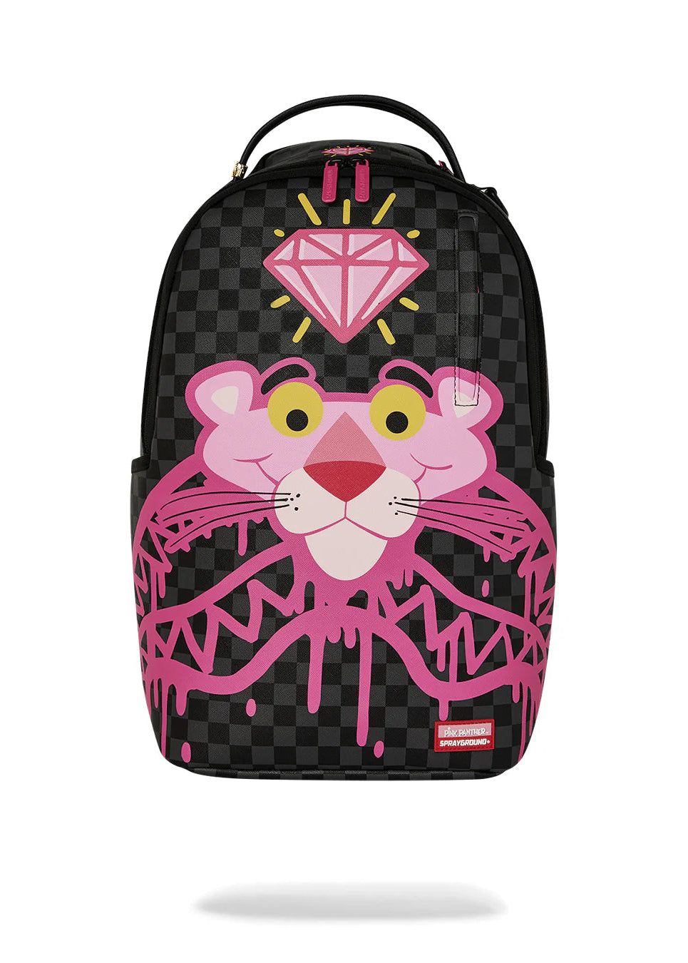 Sprayground Unisex Pink Panther Drippy Black Backpack