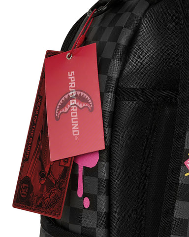 Sprayground Unisex Pink Panther Drippy Black Backpack