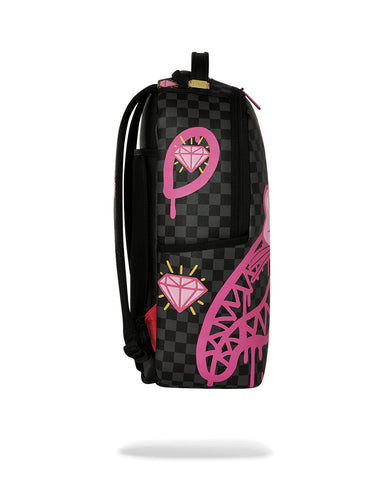 Sprayground Unisex Pink Panther Drippy Black Backpack