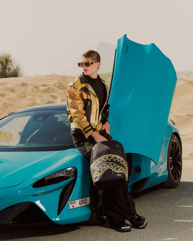 Sprayground Zaino Unisex That Gold Drip nero