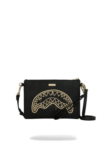 Sprayground Pochette That Gold Drap nera