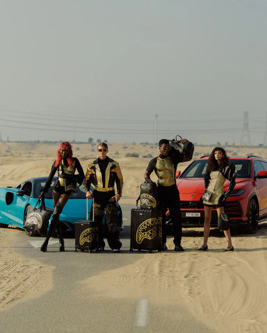 Sprayground Pochette That Gold Drap nera