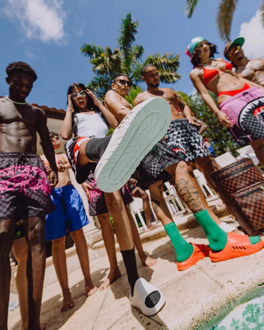 Sprayground Ciabatte in gomma unisex Shark Slide bianca