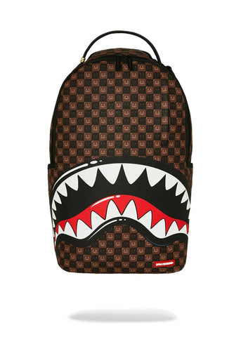 Sprayground Zaino Unisex Sharks In Paris Wtf Bubble marrone