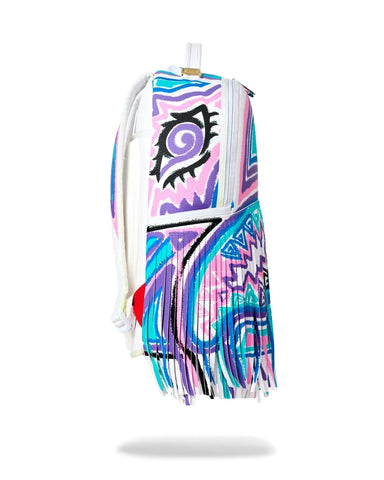 Sprayground Zaino Unisex AI Fringe bianco