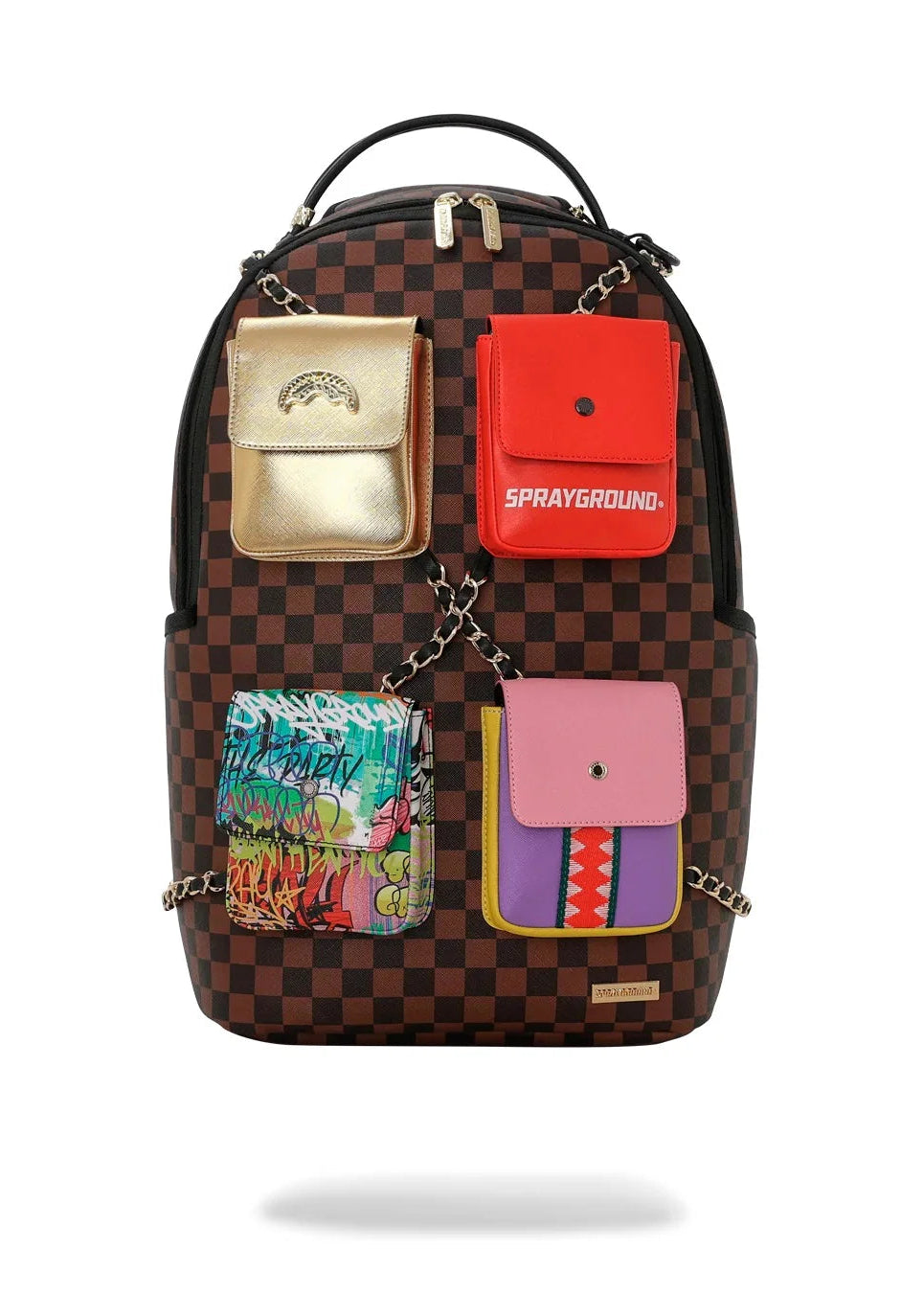 Sprayground Zaino Unisex Hanging Pockets marrone