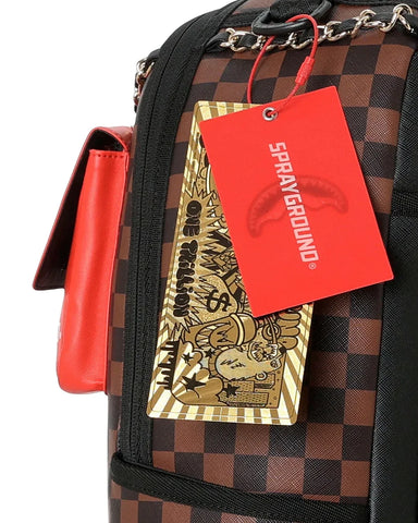 Sprayground Zaino Unisex Hanging Pockets marrone
