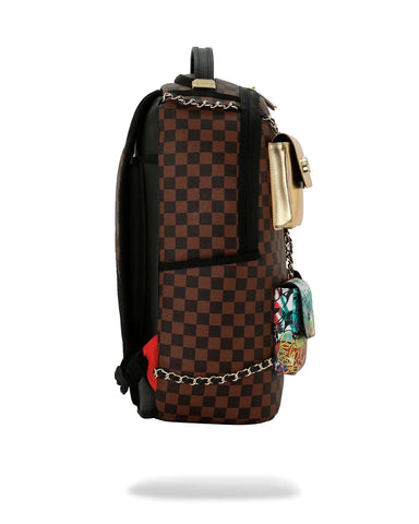 Sprayground Zaino Unisex Hanging Pockets marrone