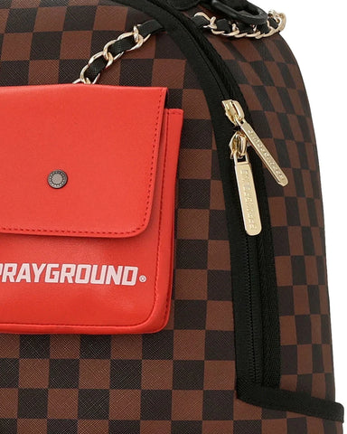 Sprayground Zaino Unisex Hanging Pockets marrone