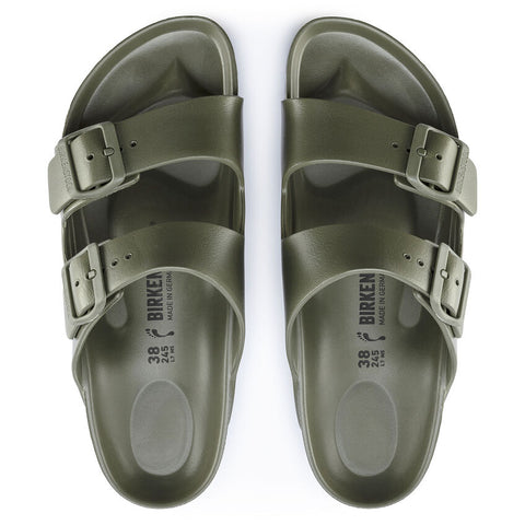 Birkenstock Arizona in gomma verde (Calzata Stretta)