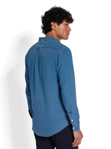 Farah Brewer Stonewashed Men's Denim Shirt