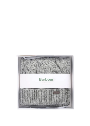 Barbour Set regalo con berretto e sciarpa Jesmond