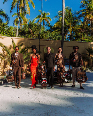 Sprayground Pochette Unisex Hennyville Toiletry Brick marrone