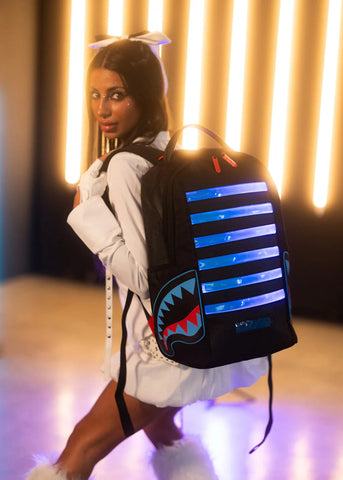 Sprayground Zaino Unisex Led Stripe Sharks nero