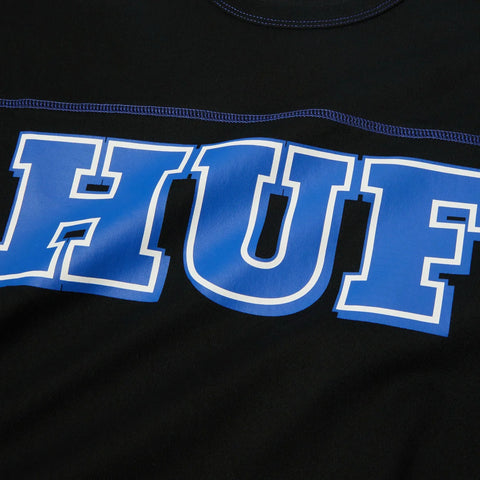 Huf T-Shirt da uomo manica corta Legacy Football nera