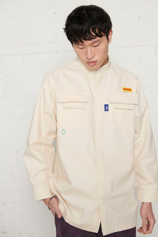 Pas De Mer Camicia da uomo Goods News panna