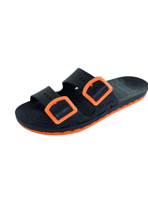 Sensi Sandalo in gomma unisex La Jolla Balck Fluo