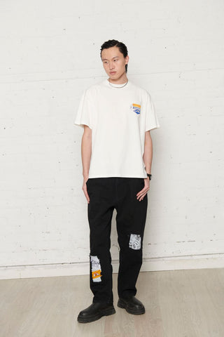 Pas De Mer Jeans comodo da uomo Zebra nera