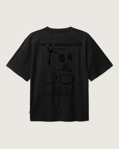 Woodbird T-Shirt da uomo manica corta Baine intro nera