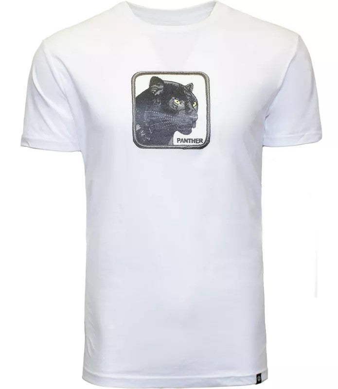 Goorin Bros T-Shirt da uomo manica corta Panther bianca