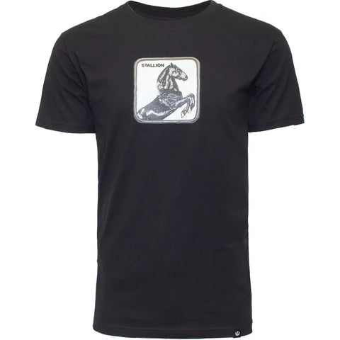 Goorin Bros T-Shirt da uomo manica corta Stallion nera