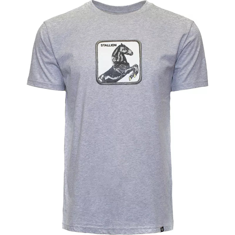 Goorin Bros T-Shirt da uomo manica corta Stallion grigia