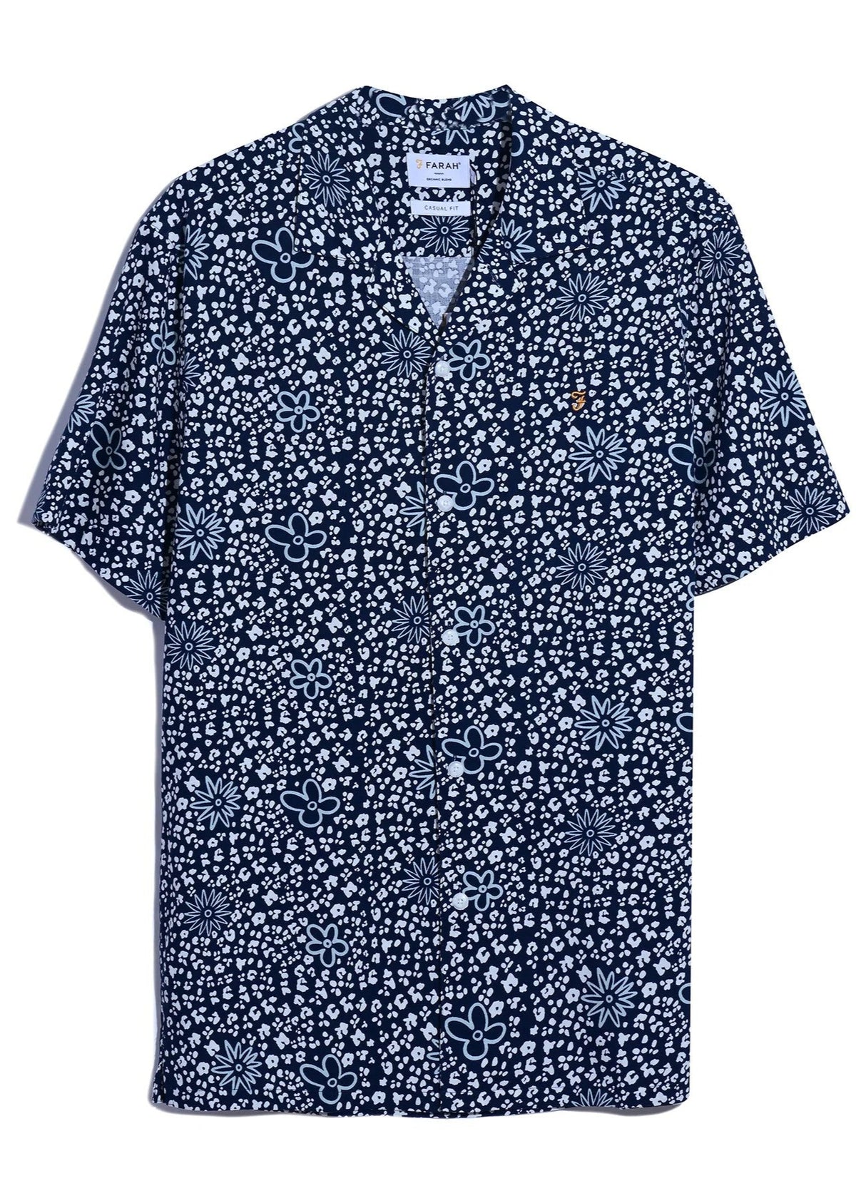Farah Landon Short Sleeve Men's Patterned Shirt
