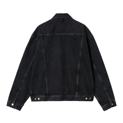 Carhartt Wip Helston men's denim jacket, washed black