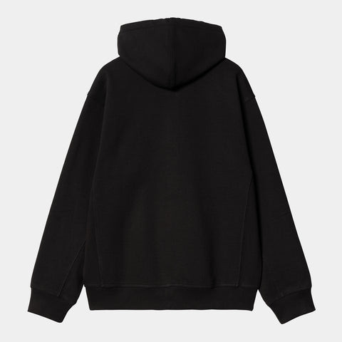 Carhartt Wip Herren American Script Zip Hoodie Schwarz