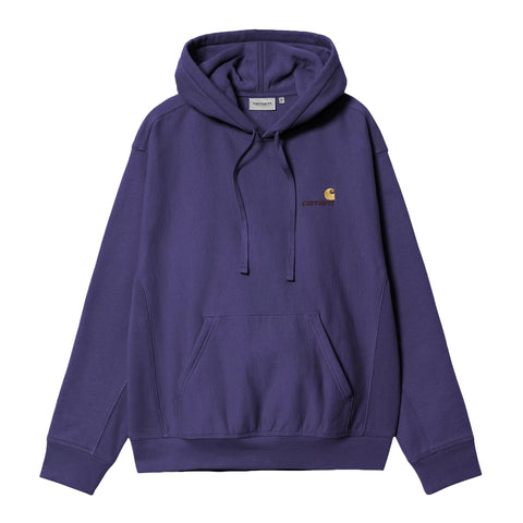 Carhartt Wip Felpa da uomo con cappuccio American Script viola