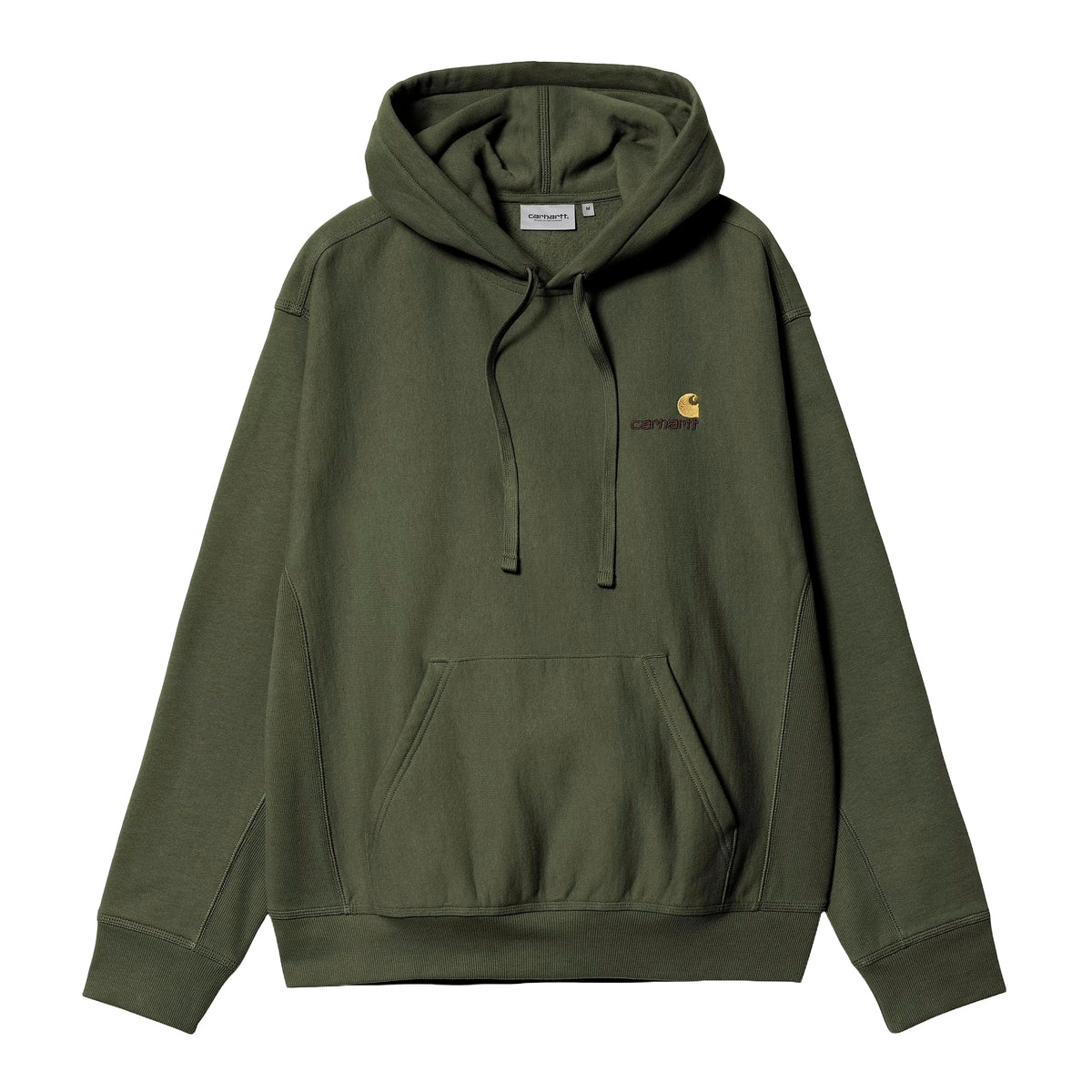 Carhartt Wip Felpa da uomo con cappuccio American Script verde