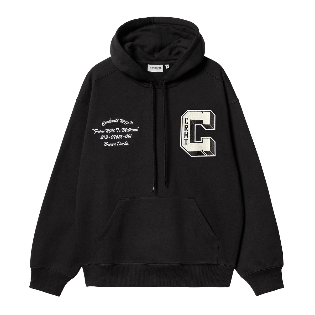 Carhartt Wip Men's Hoodie Brown Ducks Black