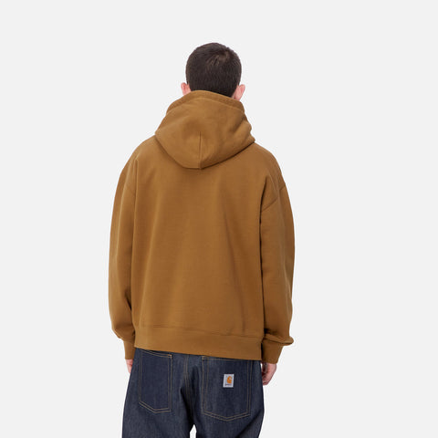 Carhartt Wip Felpa con cappuccio da uomo Brown Ducks Marrone