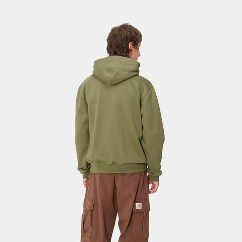 Carhart Wip Felpa con cappuccio da uomo Carhartt verde