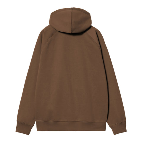 Carhartt Wip Herren-Sweatshirt mit Reißverschluss und Kapuze Chase Brown