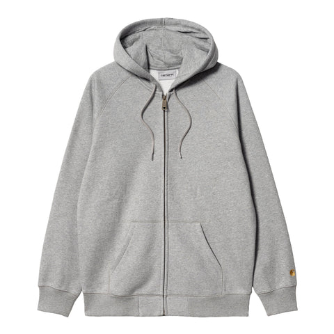 Carhartt Wip Chase Men's Zip-Up Hoodie Grey