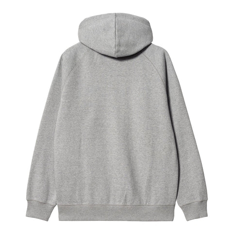 Carhartt Wip Felpa da uomo con zip e cappuccio Chase Grigio