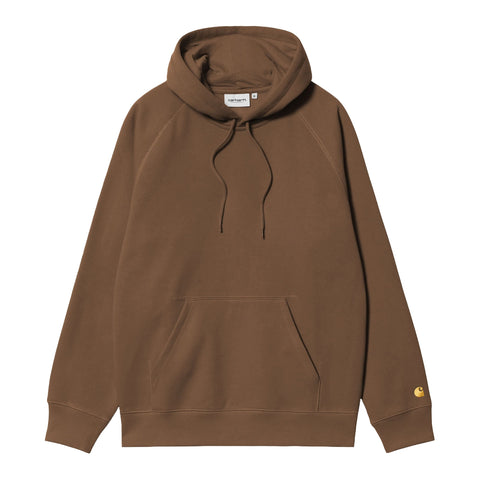 Carhartt Wip Felpa con cappuccio da Uomo Chase Marrone