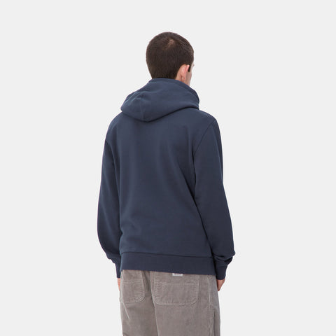 Carhartt Wip Herren-Hoodie mit Script-Stickerei in Blau