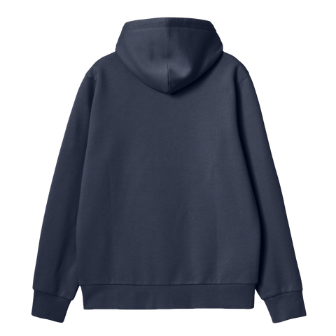 Carhartt Wip Men's Hoodie Script Embroidery Blue