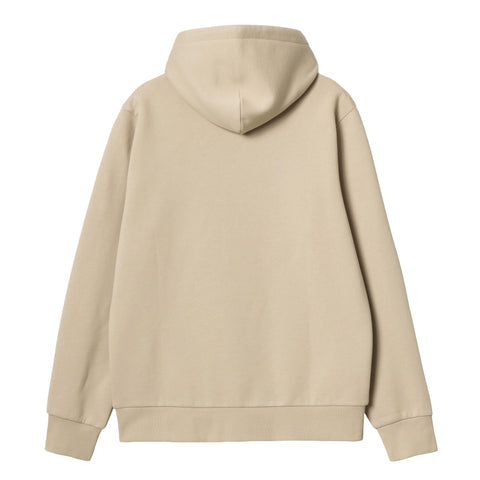 Carhartt Wip Felpa con cappuccio da uomo Script Embroidery  Beige