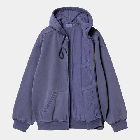 Carhartt Wip Felpa da uomo con zip e cappuccio Vista viola