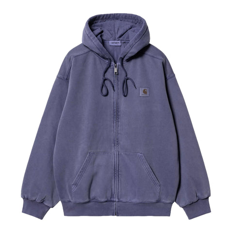 Carhartt Wip Felpa da uomo con zip e cappuccio Vista viola