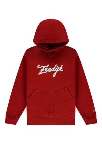 The New Original Felpa da uomo con cappuccio Zeedijk rossa