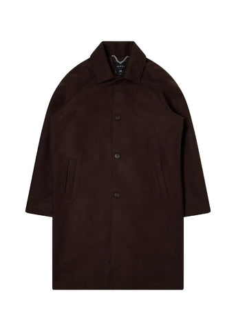 Edwin Men's Wool Coat Mac Brown