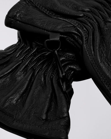 Edwin Guanti in pelle da uomo Function neri