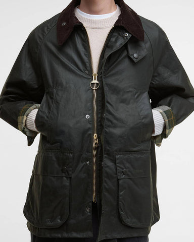 Barbour Giacca cerata da uomo OS Bedale sage